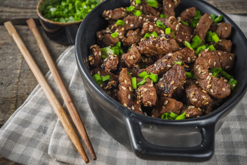 Beef bulgogi.