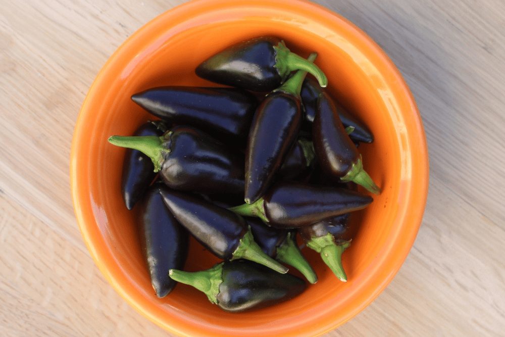 Black Hungarian peppers