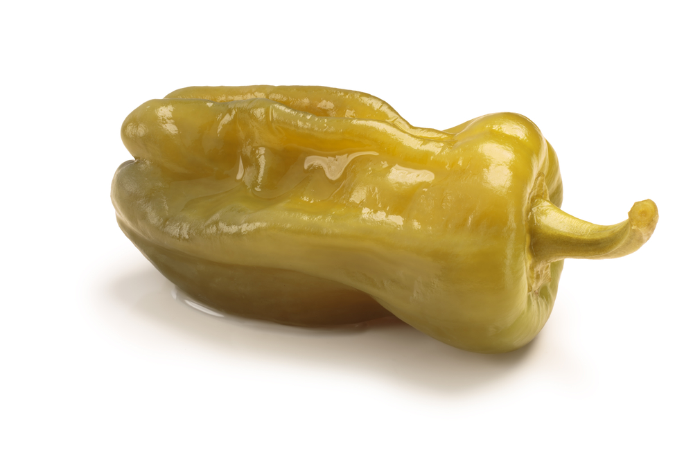 Most pepperoncini peppers are eaten pickled. 